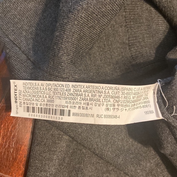 Men’s Zara sweater. Grey. Size M - Picture 6 of 6